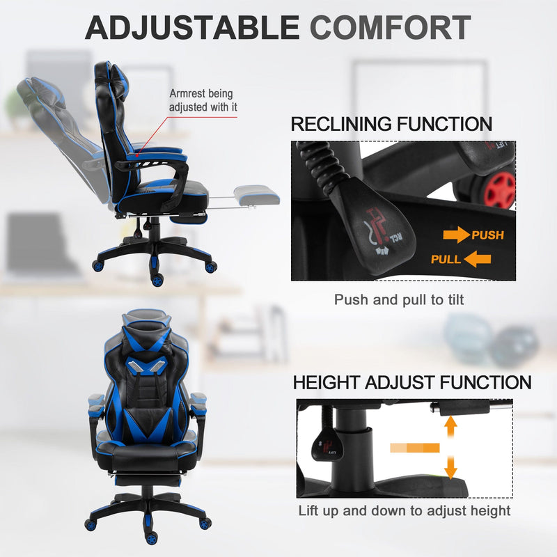 Racing Gaming Chair Blue