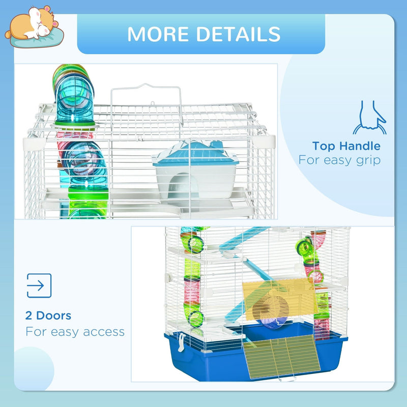 Large Hamster Cage, Blue