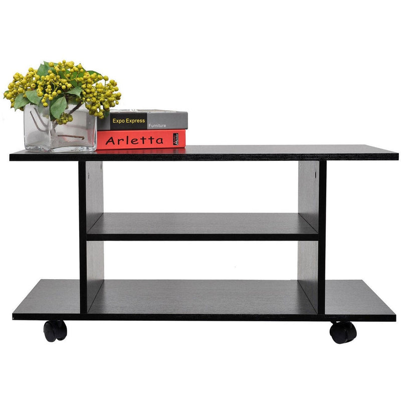 Compact TV Stand with Shelves, (80x40x40cm)