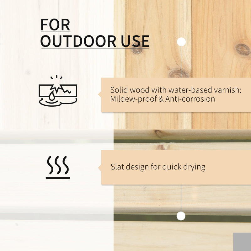 Garden Bench With Planters