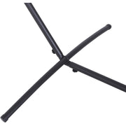 Hammock Stand for Outdoor Relaxation Anywhere in the Garden Adjustable Metal Black Outsunny