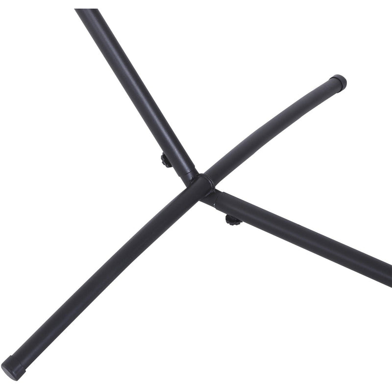 Hammock Stand for Outdoor Relaxation Anywhere in the Garden Adjustable Metal Black Outsunny