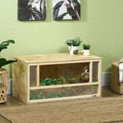 Reptile Terrarium with Sliding Doors - For Lizards Pawhut
