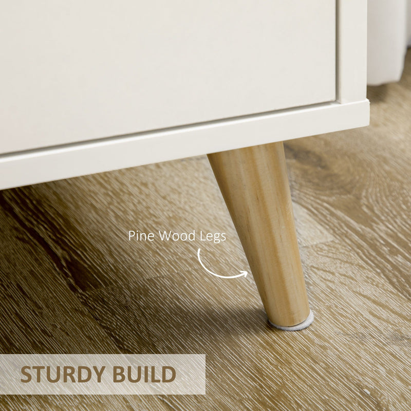 White Free Standing Sideboard With Drawer