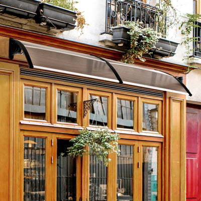 Polycarbonate Door Canopy, 75 x 195cm Outsunny