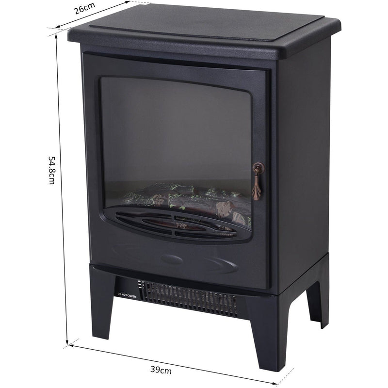 Electric Fireplace, Freestanding, Flame Effect, 950w/1850W