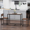 Small Dining Table and Chairs For 2 Homcom