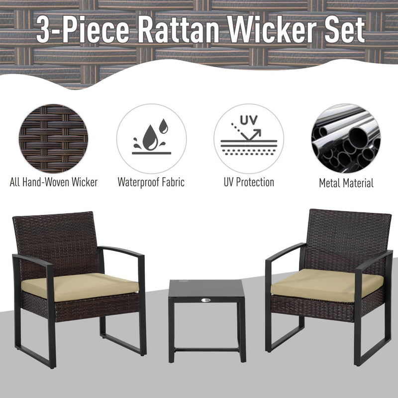 Rattan Bistro Set For 2