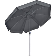 2.7m Large Outdoor Garden Umbrella - Black Outsunny