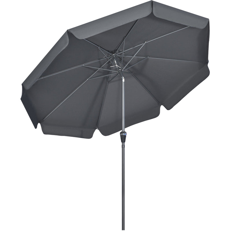 2.7m Large Outdoor Garden Umbrella - Black Outsunny