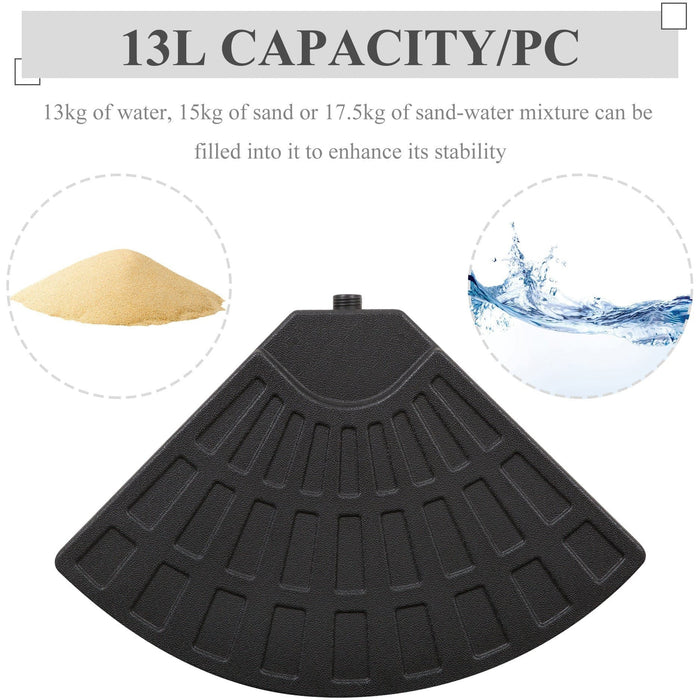 Base Weights For Cantilever Parasol, Sand/Water Fill