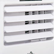 HOMCOM 7000 BTU Mobile Air Conditioner Portable AC Unit for Cooling Dehumidifying Ventilating with Remote Controller, LED Display, Timer, White Homcom