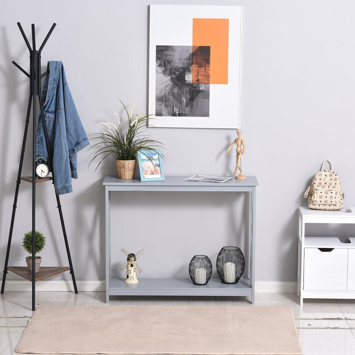 Grey Wooden Console Table