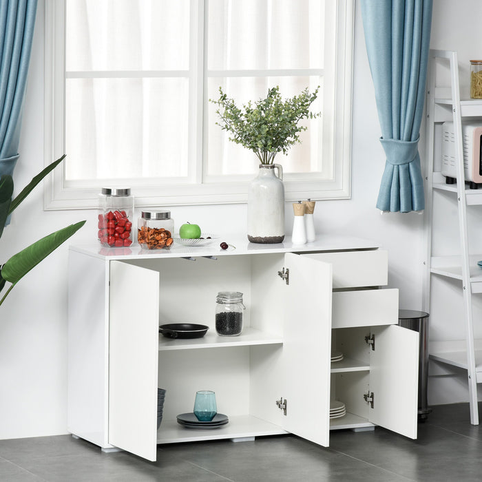 Modern Storage Cabinet For Living Room, L117 x W36 x H74cm