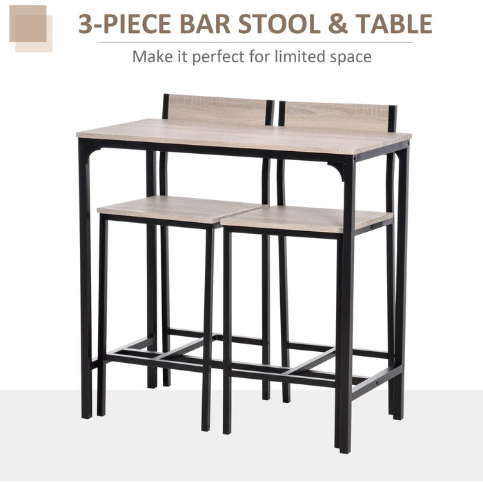 3-Piece Bar Chair and Table Set