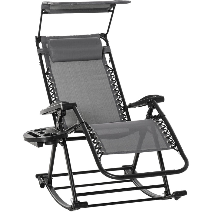 Zero Gravity Sun Lounger With Sun Shade