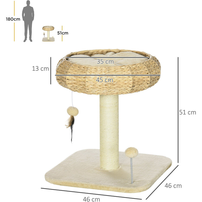 51cm Cat Tree With Sisal Scratching Post