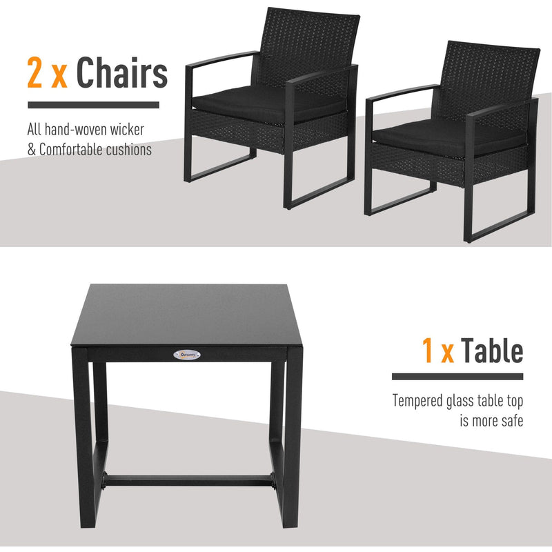 Rattan Bistro Set For 2