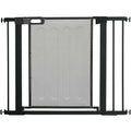 Black Dog Gate with 2 Extensions Kit Pawhut