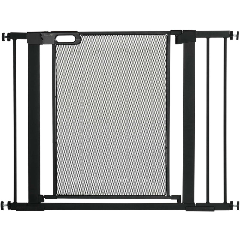 Black Dog Gate with 2 Extensions Kit