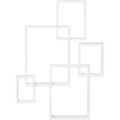 Cube Floating Shelves in White Homcom