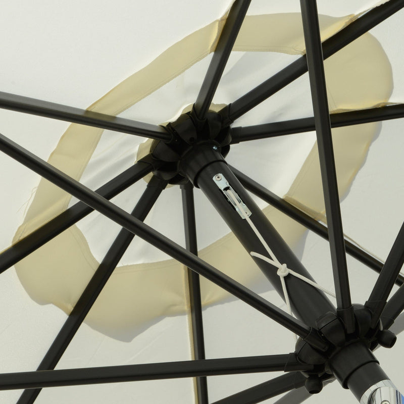 2.5m Tilting Parasol - Scalloped Edge, Vented Top