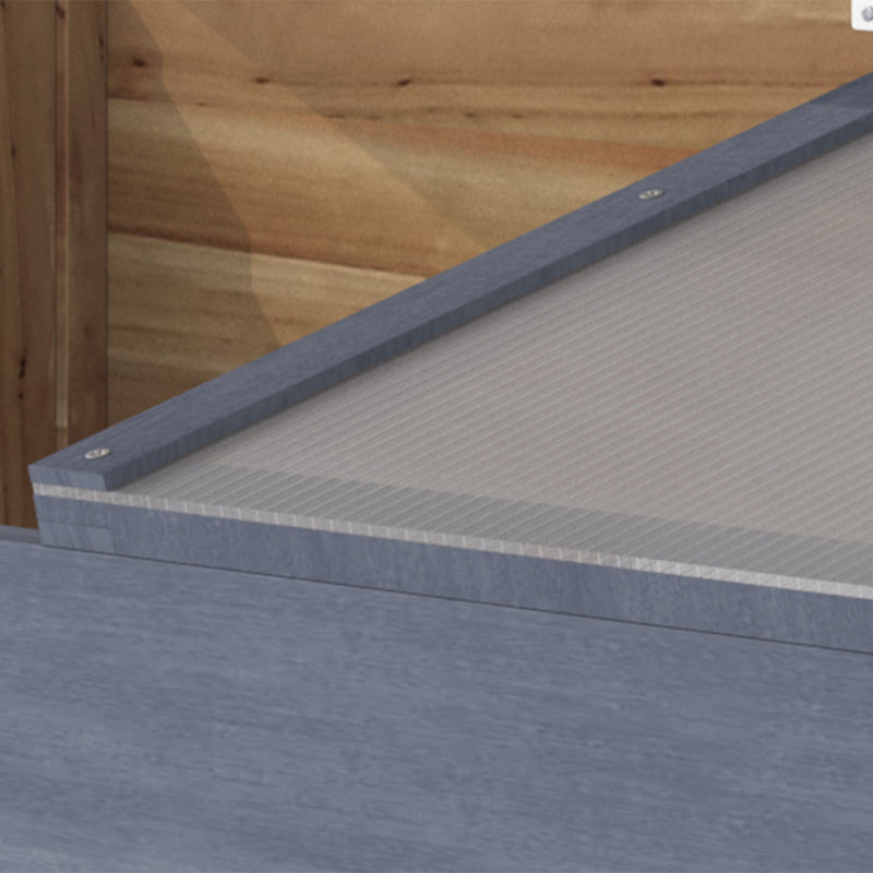 Small Wooden Cold Frame - Polycarbonate - 100x50x36 cm