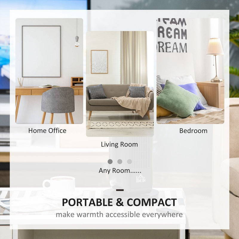 Portable Tower Heater, 3 Mode, Timer, Overheat & Tip Protect