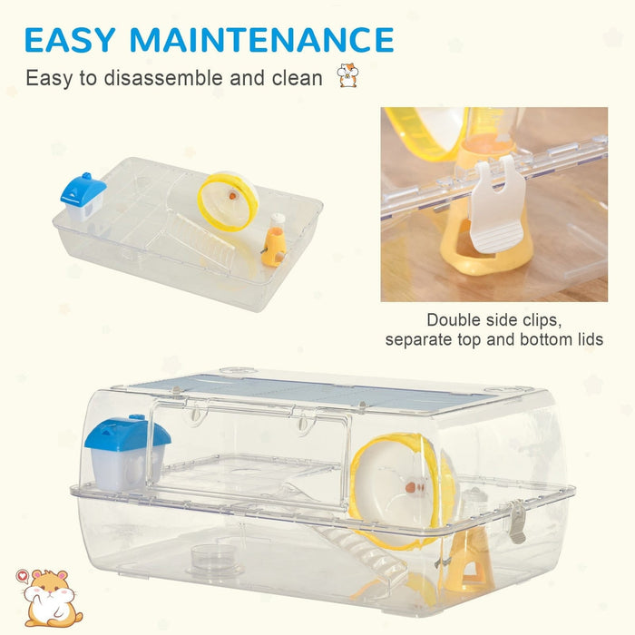 Portable 2 Tier Hamster Cage with Accessories