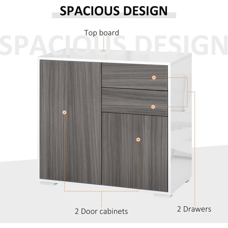Modern Storage Cabinet For Living Room, L79 x W36 x H74cm