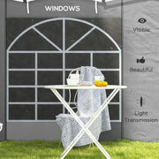 Outsunny Gazebo Side Panels, 2 Pack Sides Replacement, for 3x3(m) or 3x6m Pop Up Gazebo, with Windows and Doors, Light Grey Outsunny