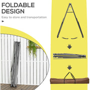 Foldable Hammock Stand, 120kg, Black Outsunny