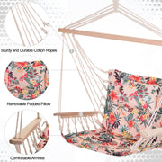 Outdoor Hanging Hammock Chair, Thick Rope, Multicoloured Outsunny