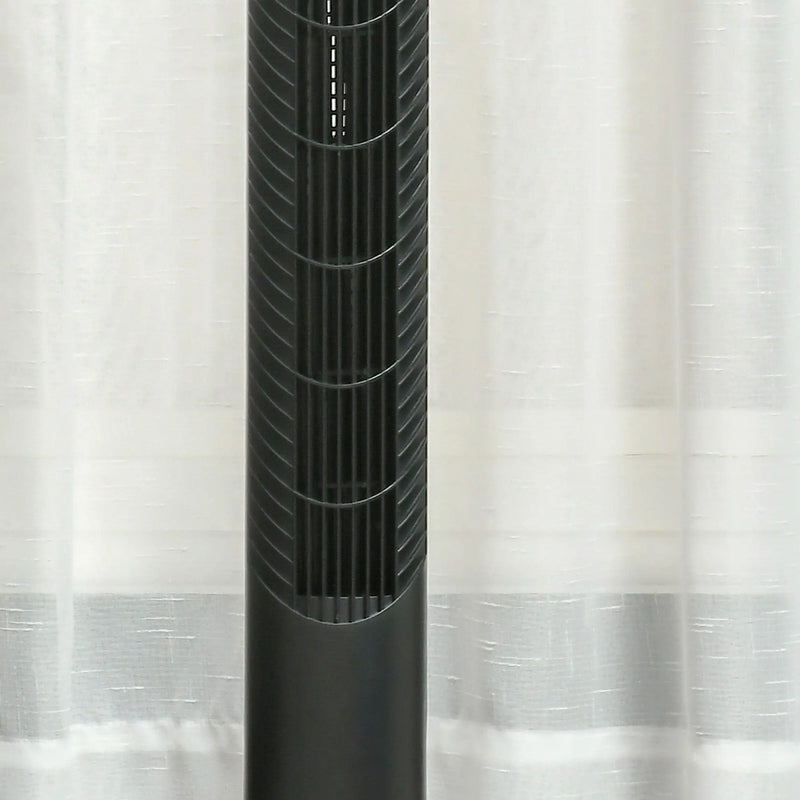 36" Tower Fan with Remote, 3 Speed, Oscillation, 7.5h Timer Homcom
