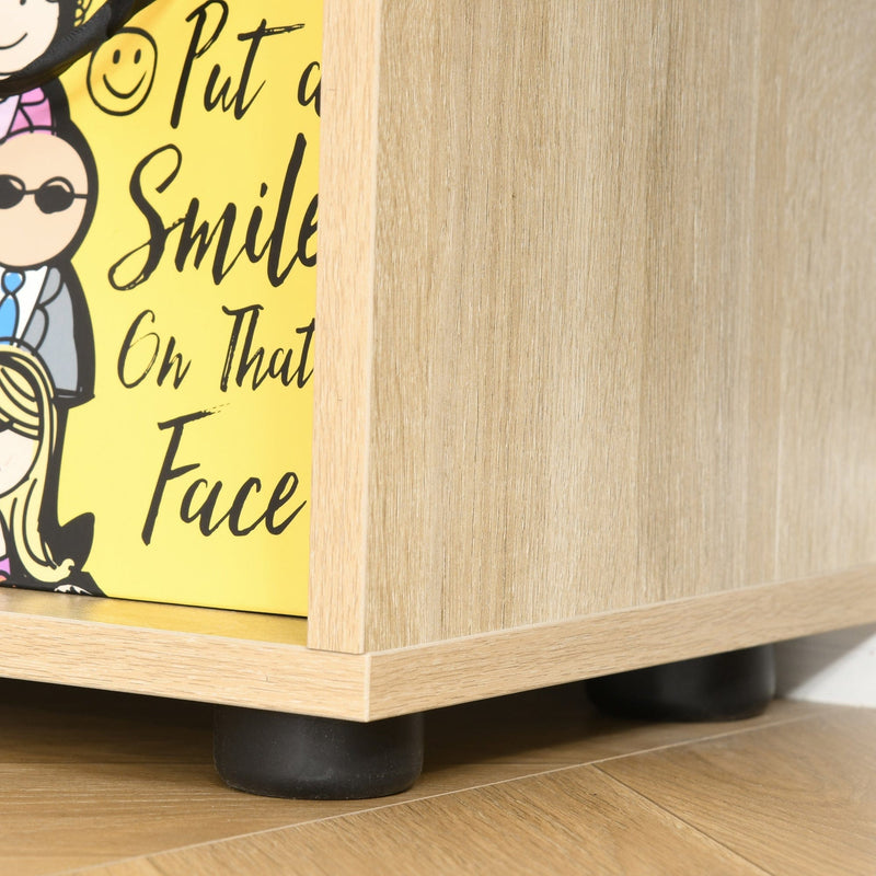 70cm Wide Bookcase, Modern Geometric Display Storage Unit