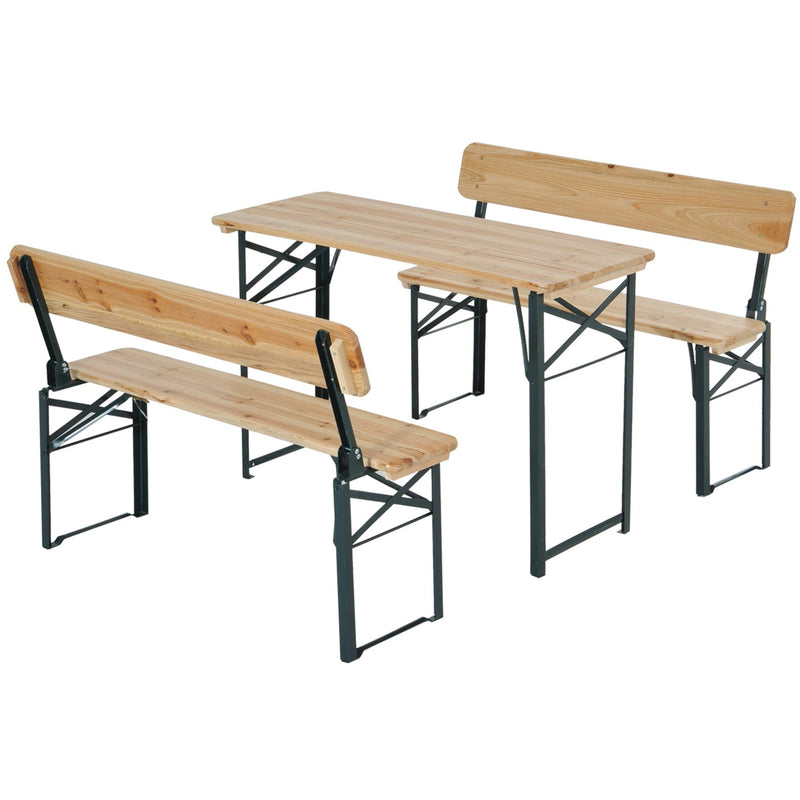 Outdoor Table and Bench Set