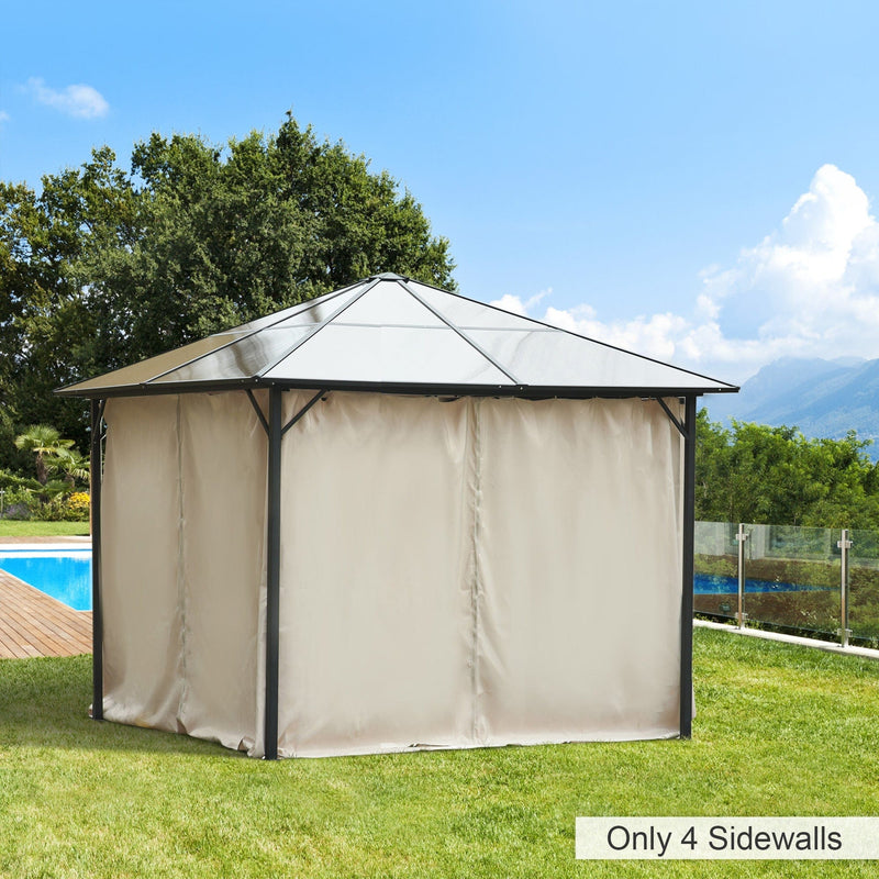 Sides For Gazebo, 4-Pack, Universal, Fits Most 3x3m Gazebo Outsunny