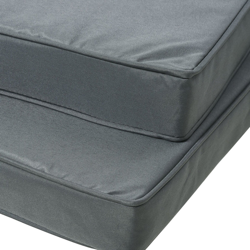Square Cushions For Outdoor Chairs, 45x45cm, Grey Outsunny