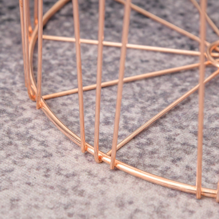 Rose Gold Wire Side Table, Set of 2