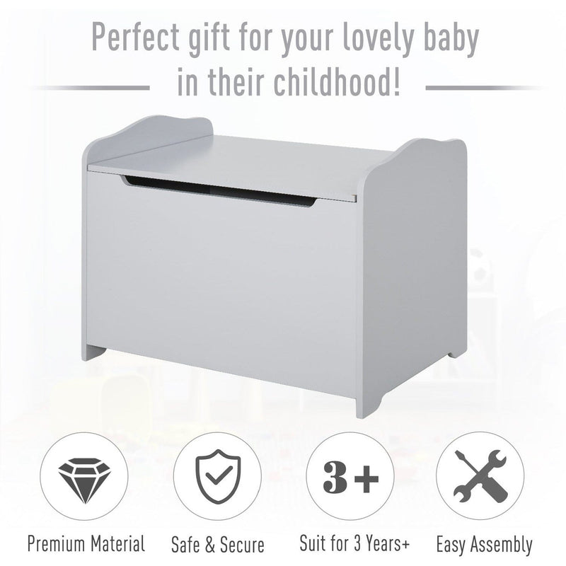 Wooden Toy Box With Seat