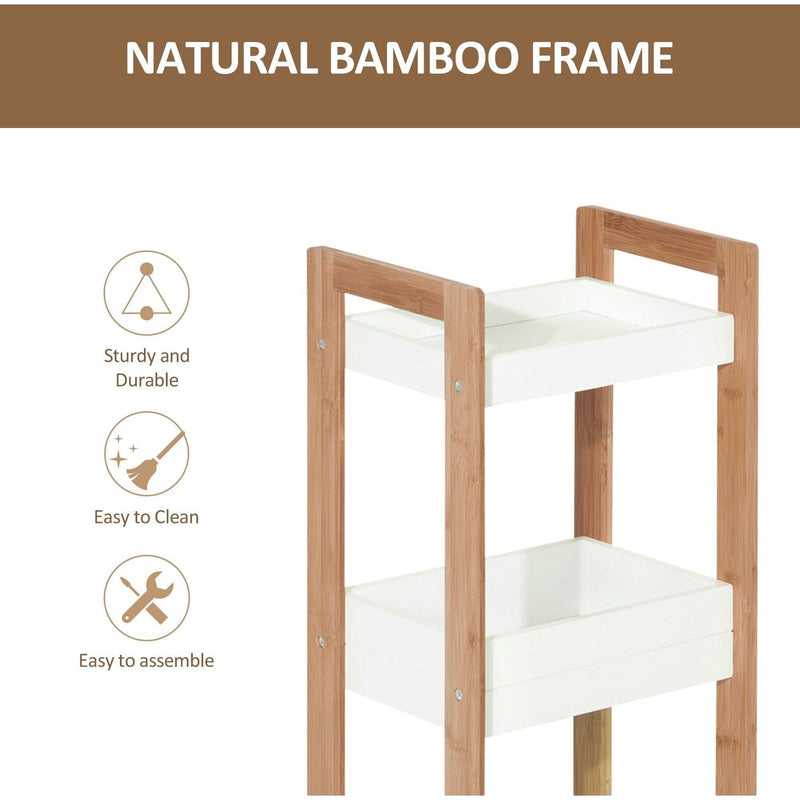 Bamboo Bathroom Storage Unit