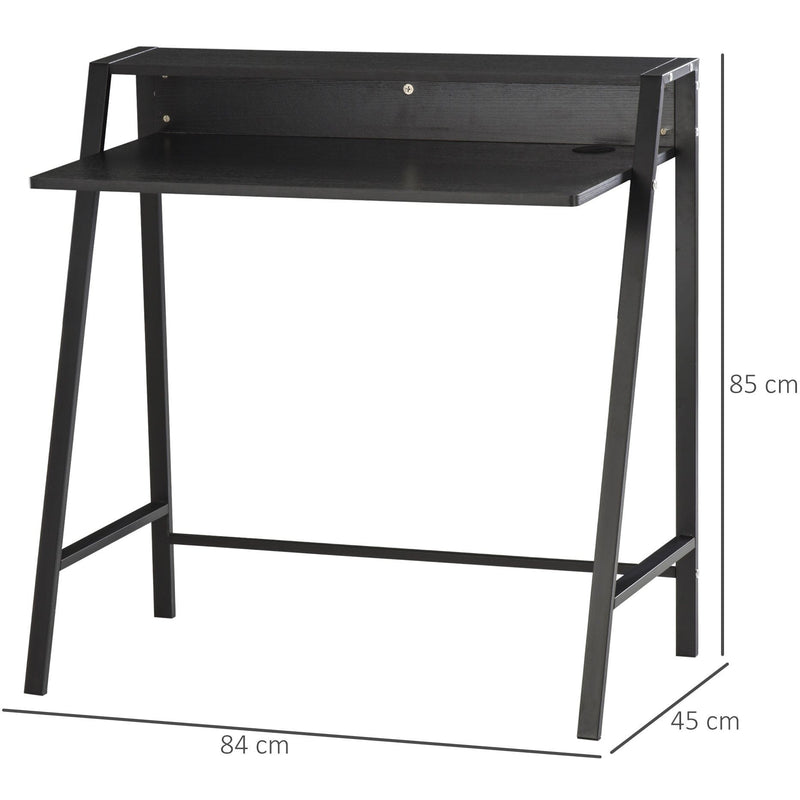 Home Office Computer Desk with Storage Shelf