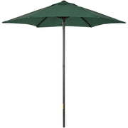 2m Outdoor Patio Parasol - Sun Shade, 6 Ribs Outsunny