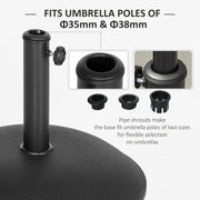 20kg Concrete Umbrella Base Outsunny