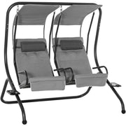 Canopy Swing Seat, Modern Garden Swing Seat, Outdoor Outsunny
