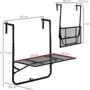 Balcony Hanging Table Outsunny