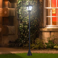 Solar Powered Garden Lamp Post - 1.2M - Black Outsunny