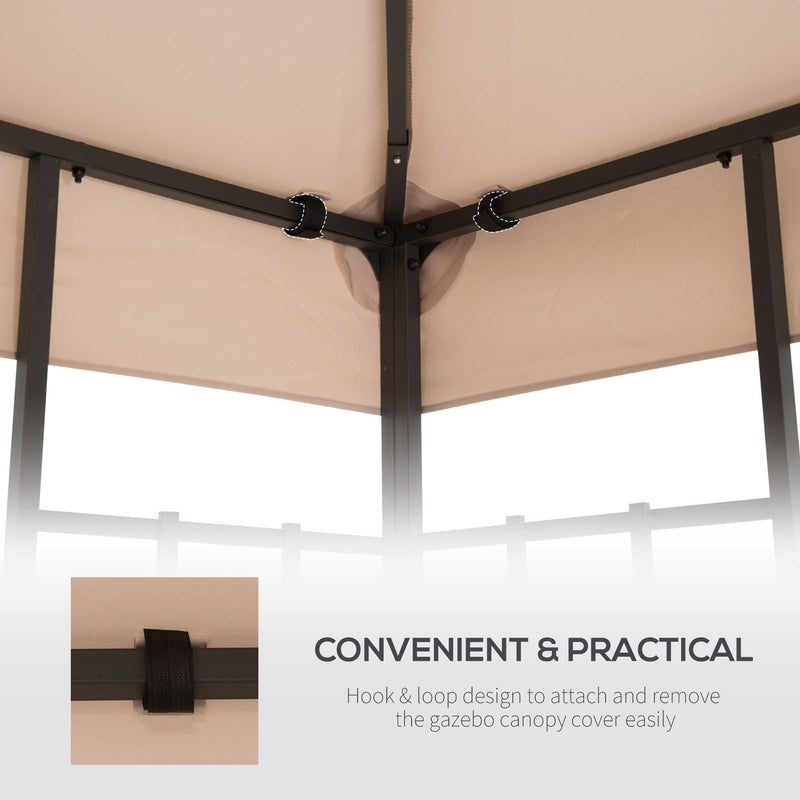 Waterproof Gazebo Canopy Replacement 3x3 (Top Only)