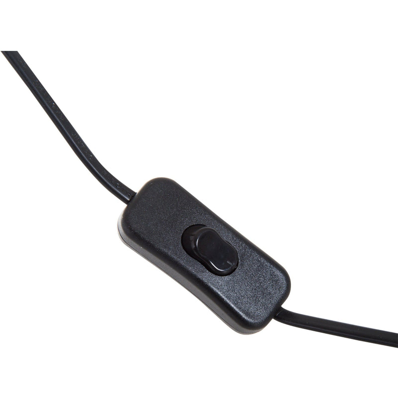 Vintage Brass Tripod Table Lamp, Spotlight, Wooden Base