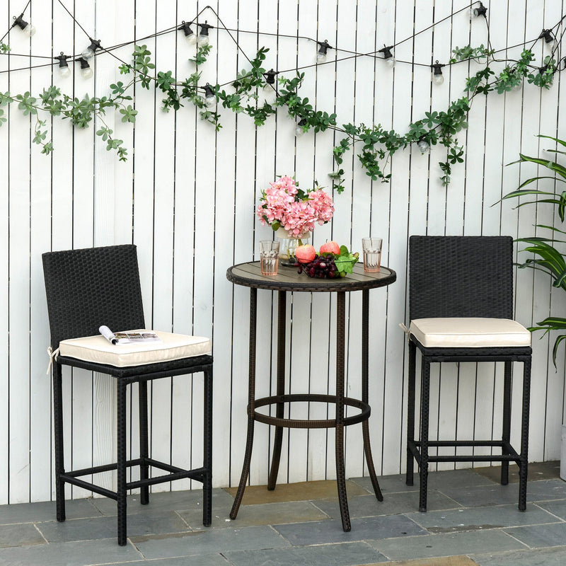 Outsunny Seat Pads, 45x45cm, Cream (Set of 2) Outsunny